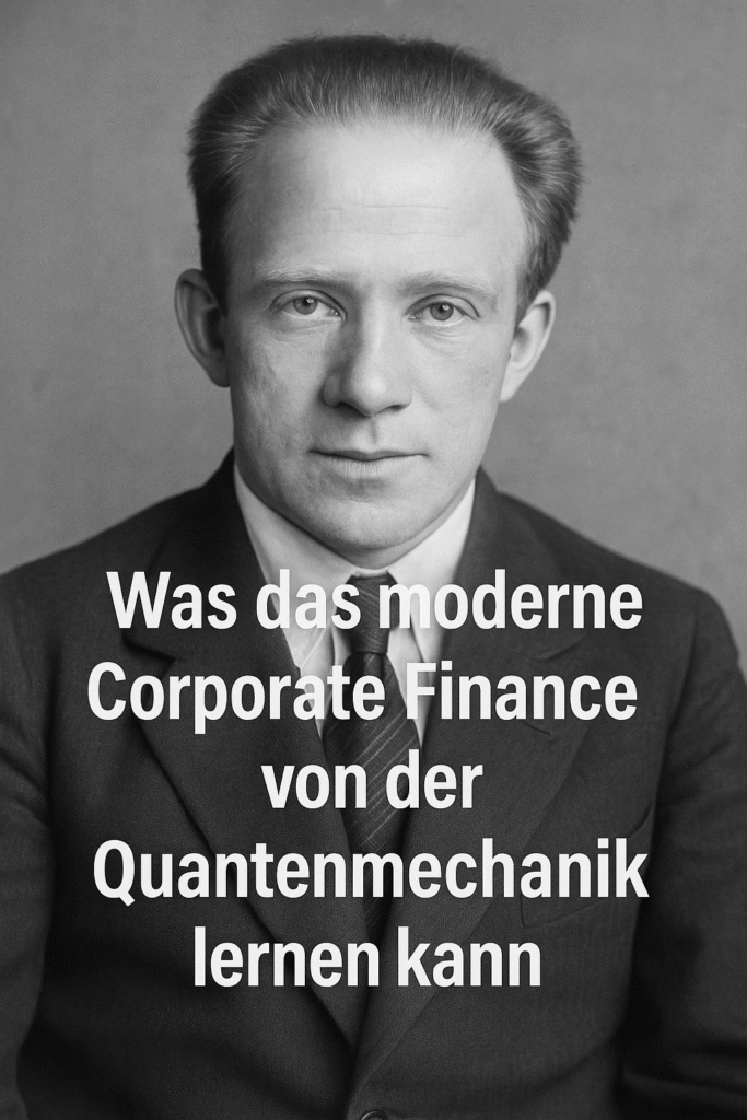 WAS HAT QUANTENMECHANIK MIT MODERNEM CORPORATE FINANCE 1